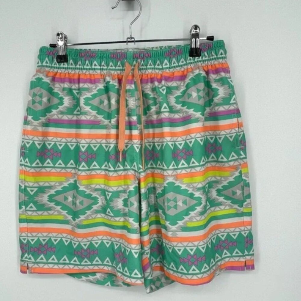 Chubbies Sz M Aztec Swim Trunks en fuegos 7"